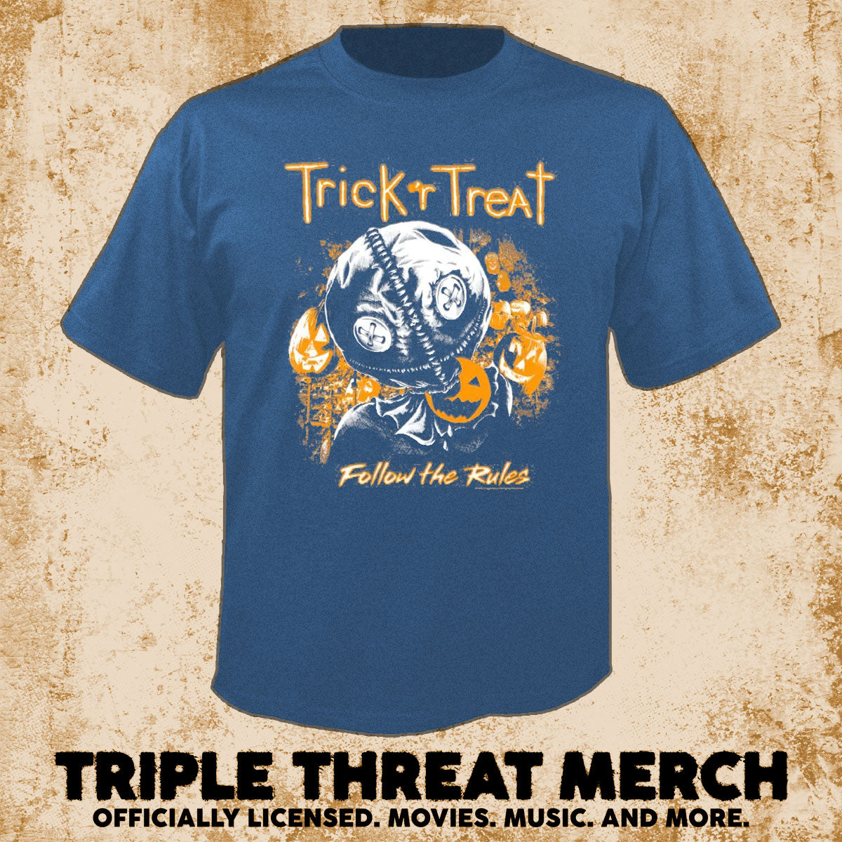 Trick R Treat - Sam (Follow The Rules) (Blue) [Mens Shirt]