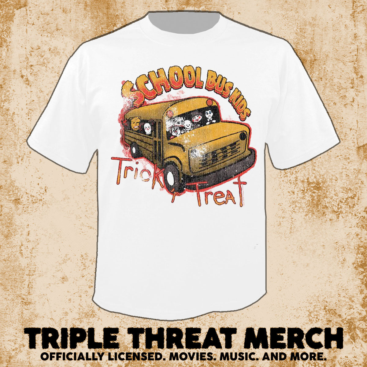 Trick R Treat - Schoolbus (White) [Mens Shirt]