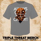 Trick R Treat - Check Your Candy (Face) (Gray) [Mens Shirt]