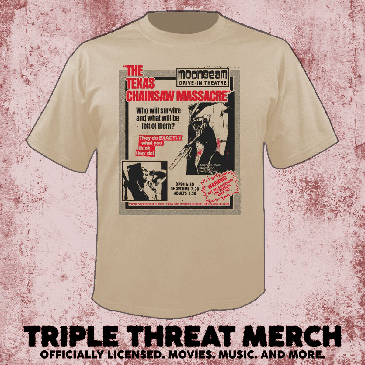 Texas Chainsaw Massacre - Drive-In (Tan) [Mens Shirt]