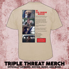 Texas Chainsaw Massacre - Poster (Tan) (Front And Back Print) [Mens Shirt]