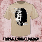 Texas Chainsaw Massacre - Who Will Survive (Tan) (Front And Back Print) [Mens Shirt]