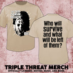 Texas Chainsaw Massacre - Who Will Survive (Tan) (Front And Back Print) [Mens Shirt]