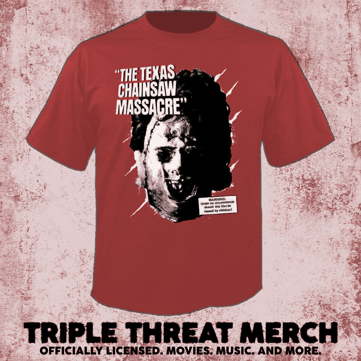 Texas Chainsaw Massacre - Who Will Survive (Red) (Front And Back Print) [Mens Shirt]