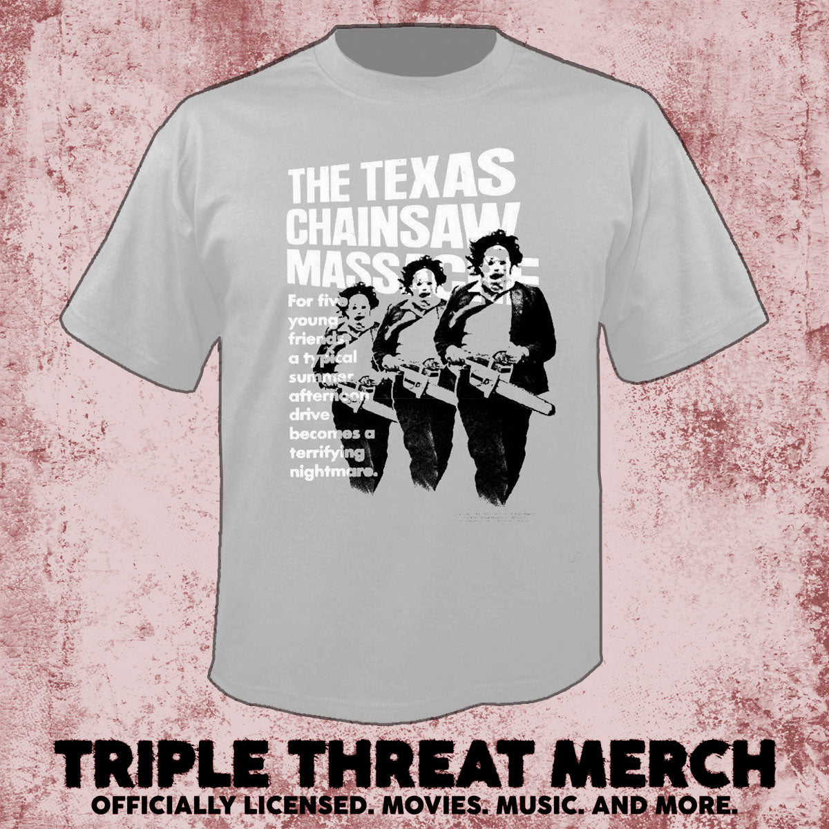 Texas Chainsaw Massacre -  Running (Gray) [Mens Shirt]