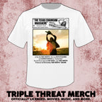 Texas Chainsaw Massacre - Can You Survive (White) (Front And Back Print) [Mens Shirt]