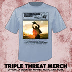 Texas Chainsaw Massacre - Can You Survive (Blue) (Front And Back Print) [Mens Shirt]