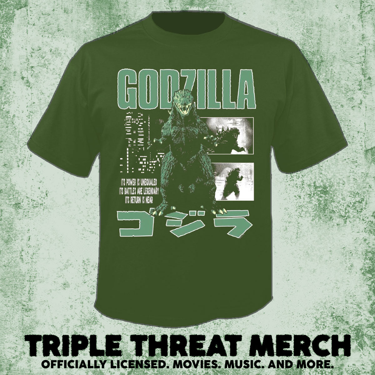 Godzilla - Its Return Is Near (Green) [Mens Shirt]