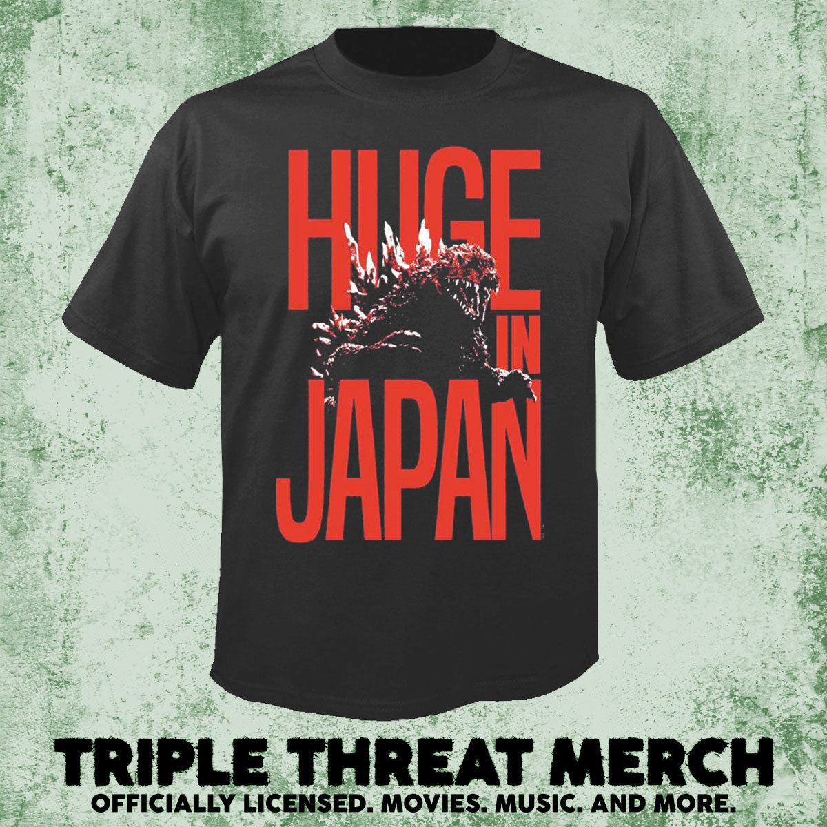 Godzilla - Huge In Japan (Grey) [Mens Shirt]
