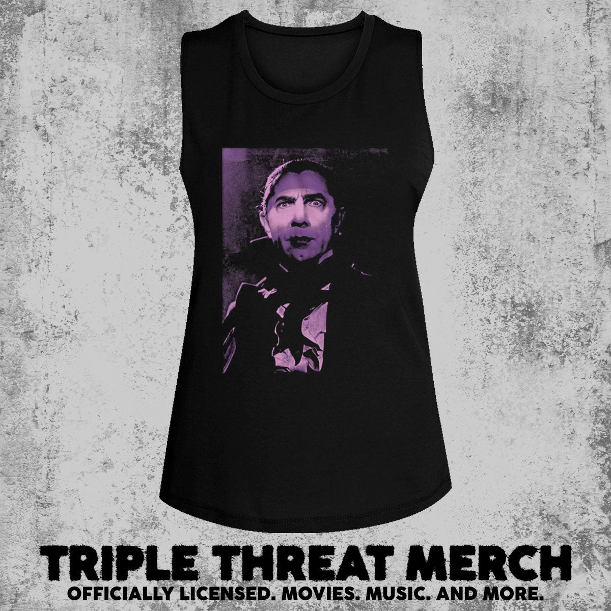 Dracula - Purple Shadows (Bela Lugosi) [Womens High Neck Tanktop]
