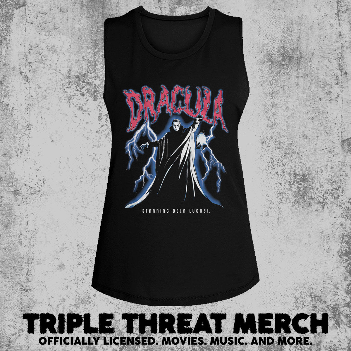Dracula - Lightning (Bela Lugosi) [Womens High Neck Tanktop]