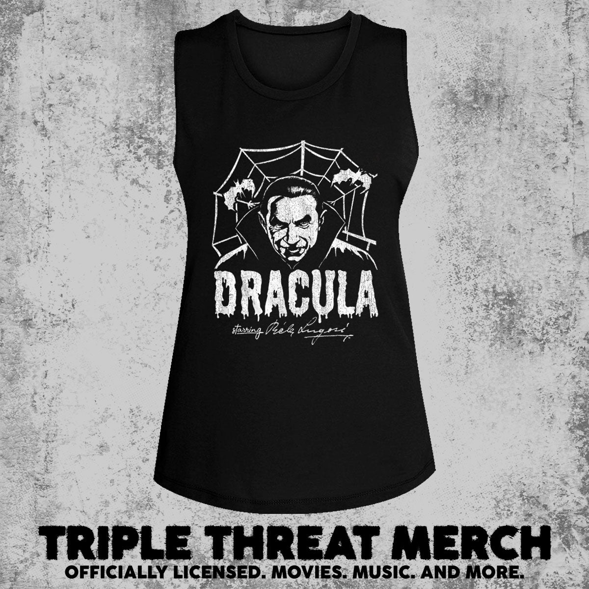 Dracula - Web (B&W) [Womens High Neck Tanktop]