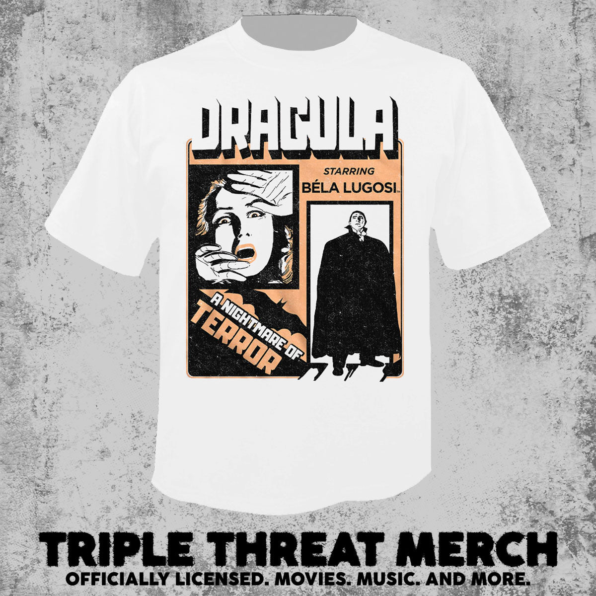 Dracula - Nightmare Of Terror (White) [Mens Shirt]