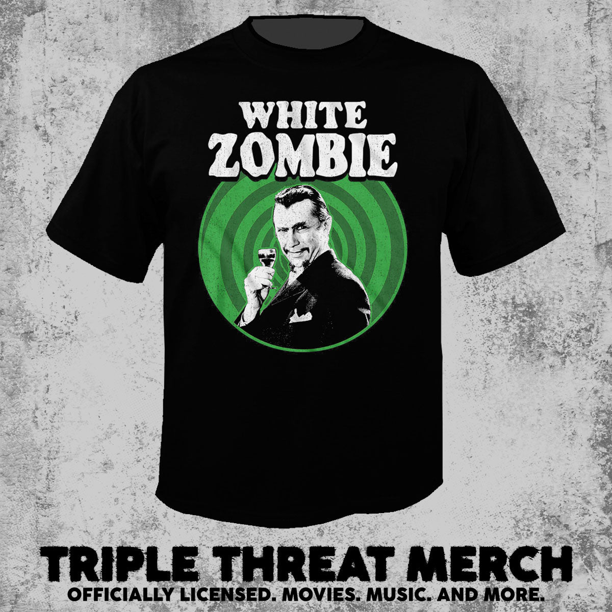White Zombie - Green Swirl [Mens Shirt]