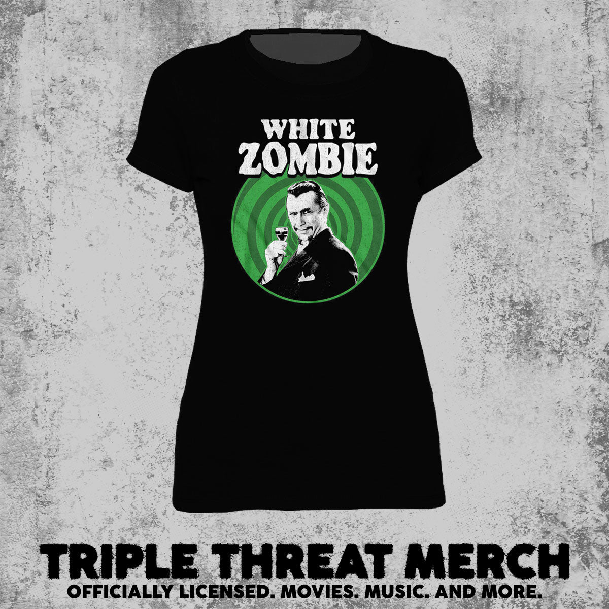 White Zombie - Green Swirl [Womens Shirt]