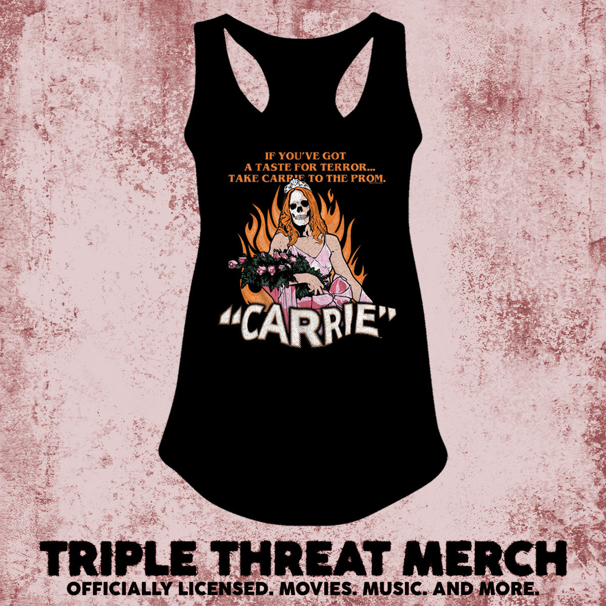Carrie - Skeleton [Womens Racerback Tanktop]