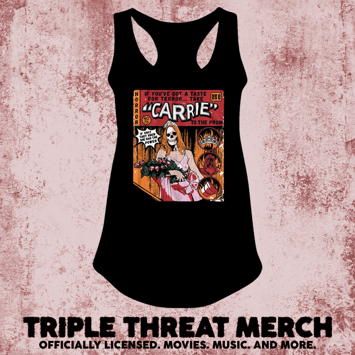 Carrie - Comic [Womens Racerback Tanktop]