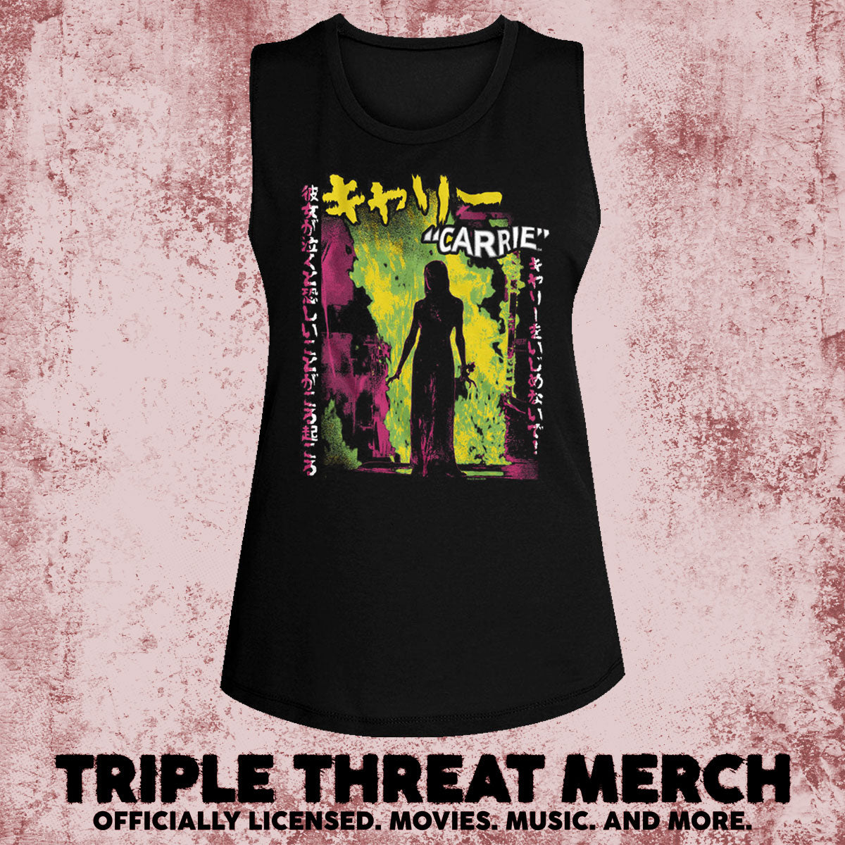 Carrie - Neon (Japanese) [Womens High Neck Tanktop]