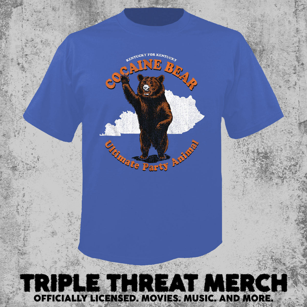 Cocaine Bear - Party Animal (Blue) [Mens Shirt]