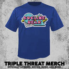 Cocaine Bear - Retro Logo (Blue) [Mens Shirt]