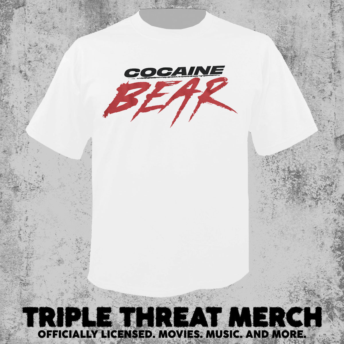 Cocaine Bear - Logo (White) [Mens Shirt]