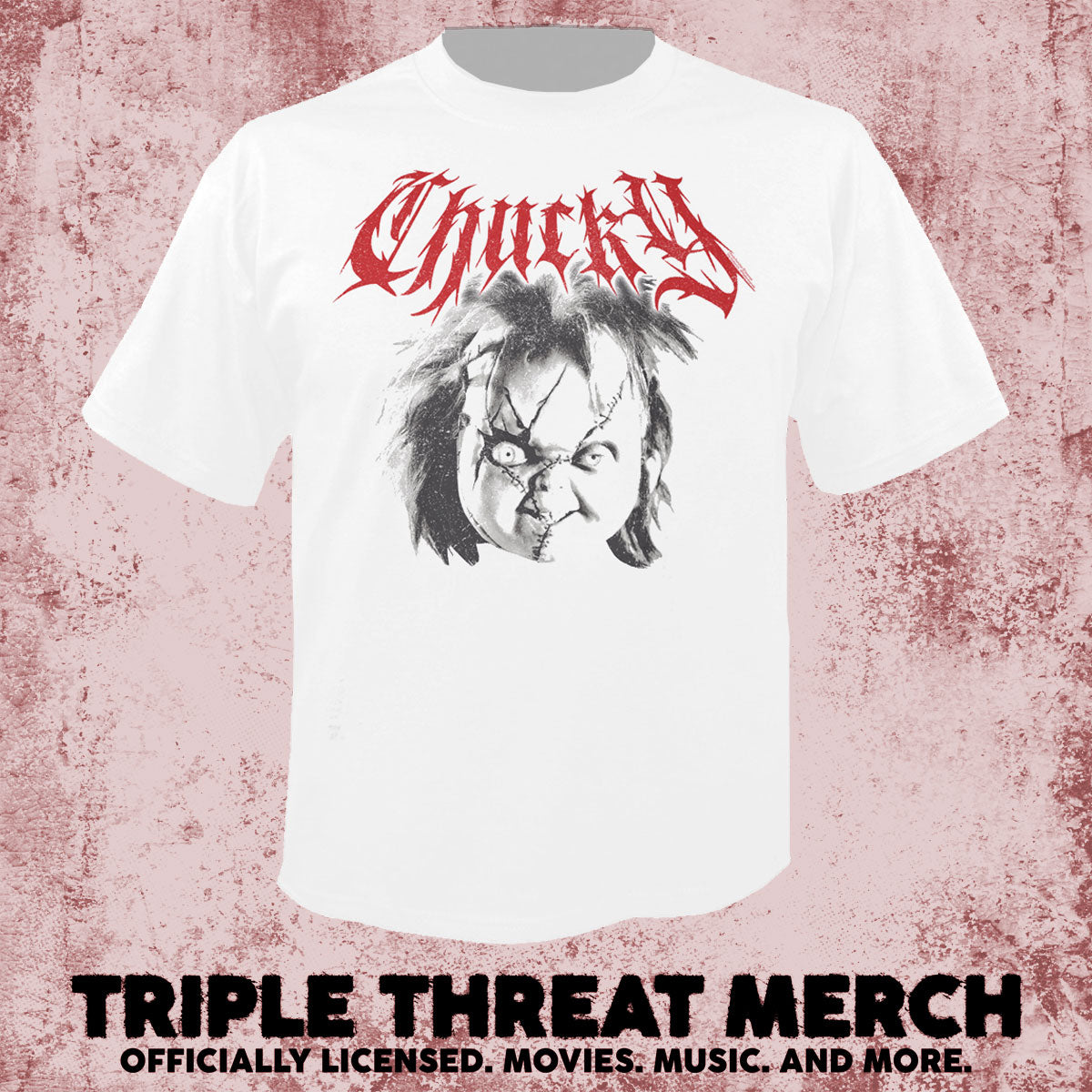 Childs Play - CHUCKY (White) [Mens Shirt]