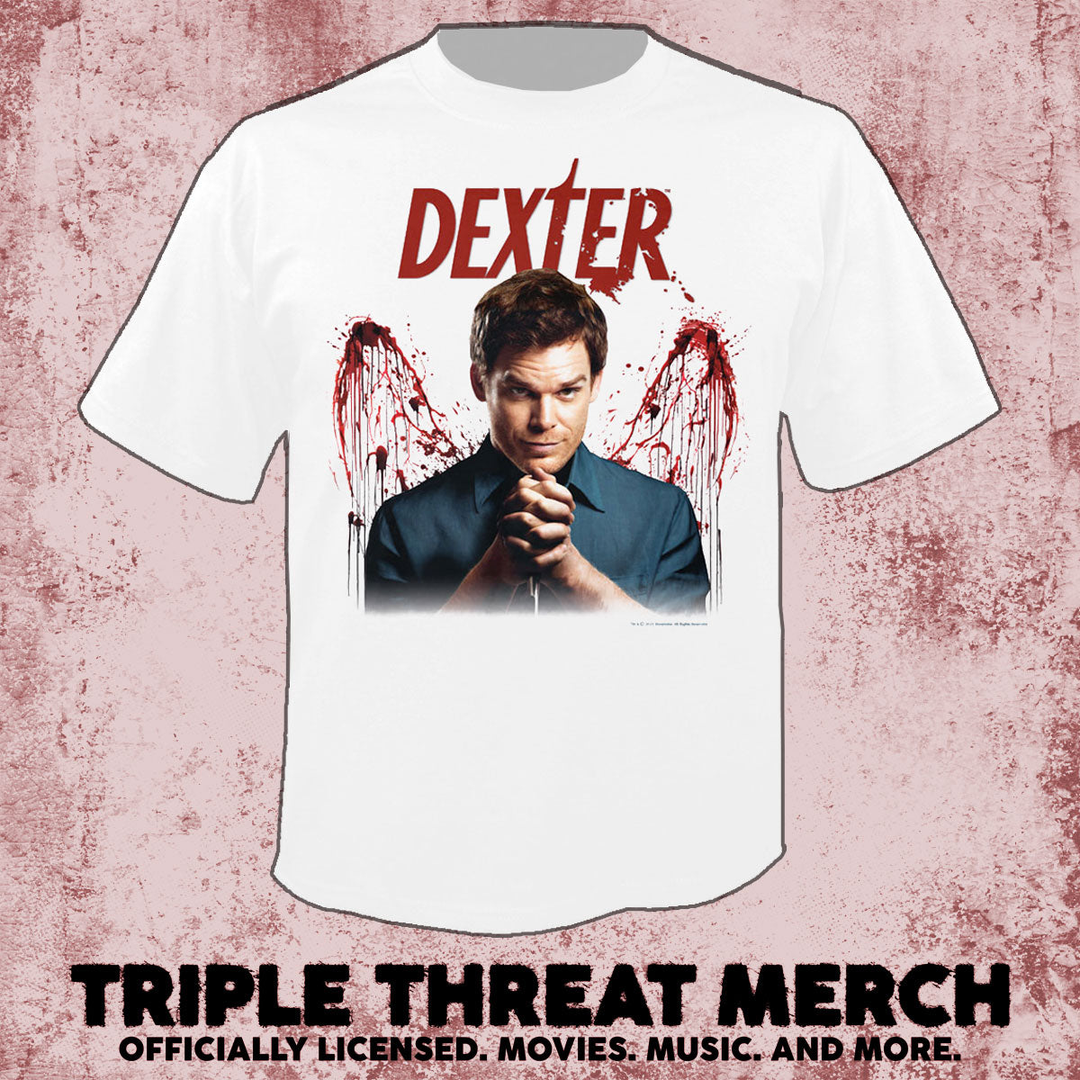 Dexter - Angel Wings (White) [Mens Shirt]