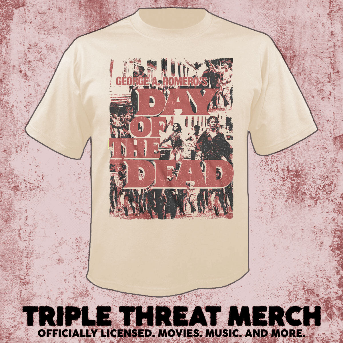 Day Of The Dead - Collage (Cream) [Mens Shirt]