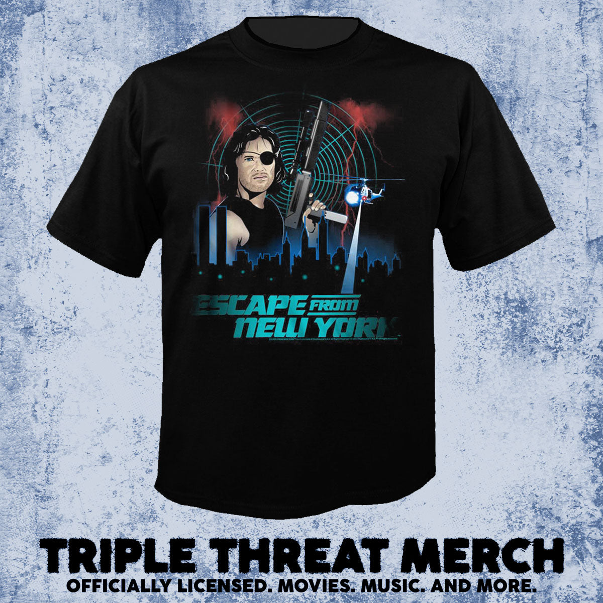 Escape From New York - Poster (Cartoon) [Mens Shirt]