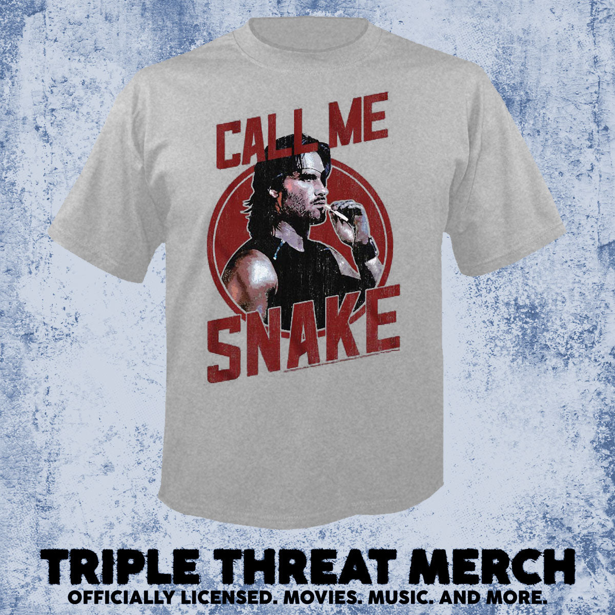 Escape From New York - Call Me Snake (Gray) [Mens Shirt]