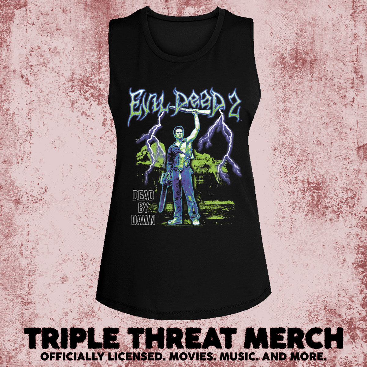 Evil Dead - Lightning Logo [Womens High Neck Tanktop]