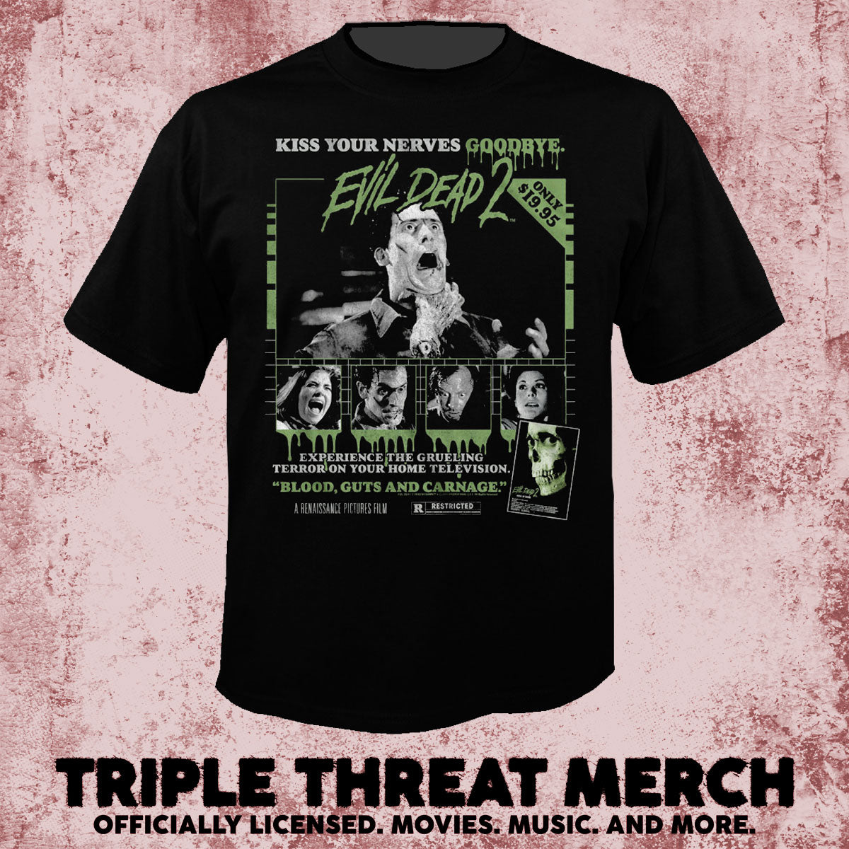 Evil Dead - Retro Poster [Mens Shirt]
