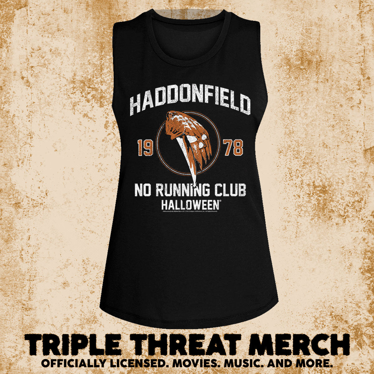 Halloween - Haddonfield No Running Club [Womens High Neck Tanktop]