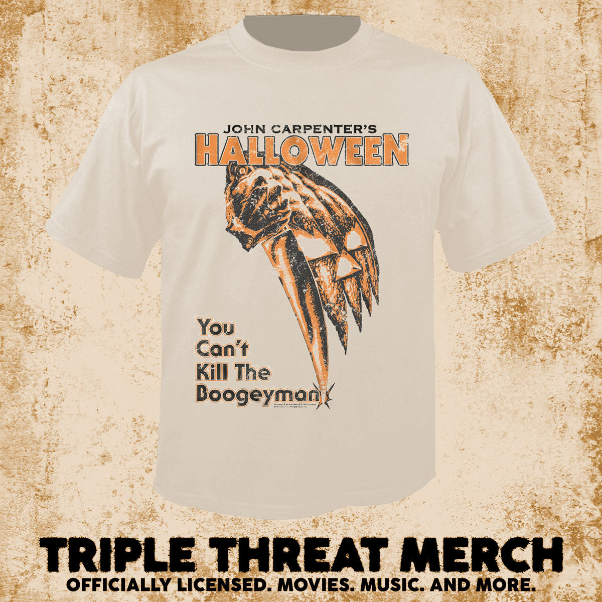 Halloween - Poster (Cream) [Mens Shirt]