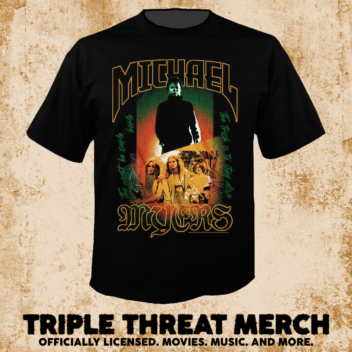 Halloween - Trick (Green-Orange) [Mens Shirt]