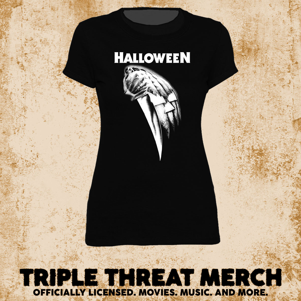 Halloween - Poster Pumpkin (White Print) [Womens Shirt]