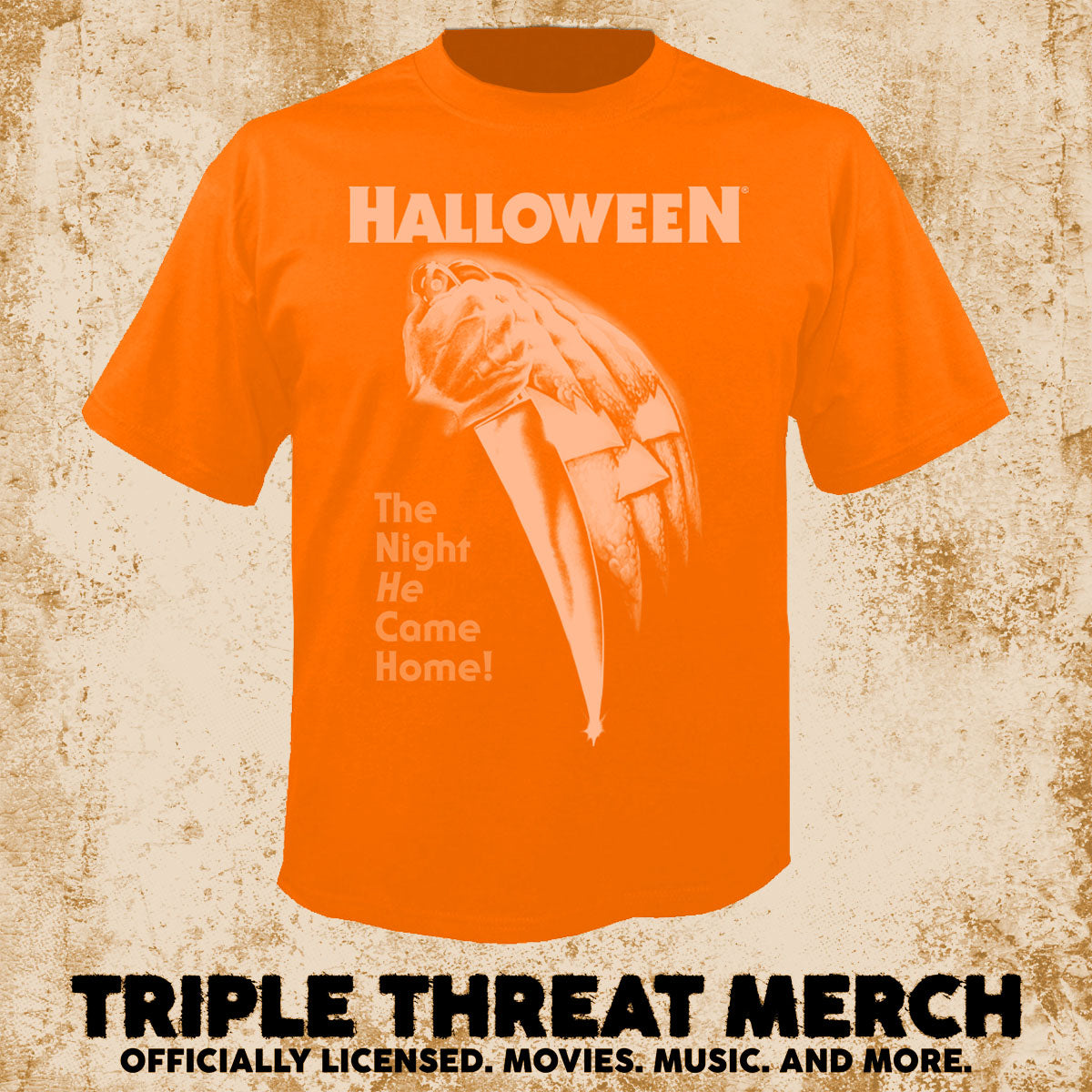 Halloween - Poster Pumpkin (Orange) [Mens Shirt]