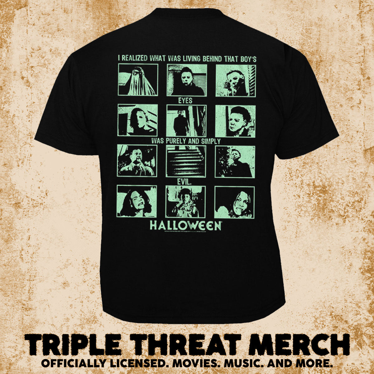 Halloween - Pure And Simply Evil (Front And Back Print) [Mens Shirt]