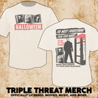 Halloween - Bring True Horror (Cream - Front And Back Print) [Mens Shirt]