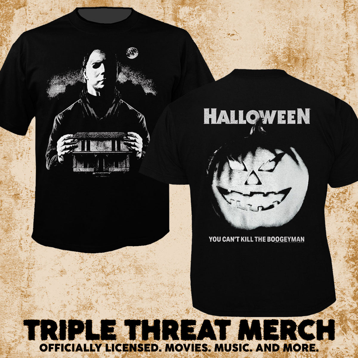 Halloween - House+Pumpkin (Front And Back Print) [Mens Shirt]