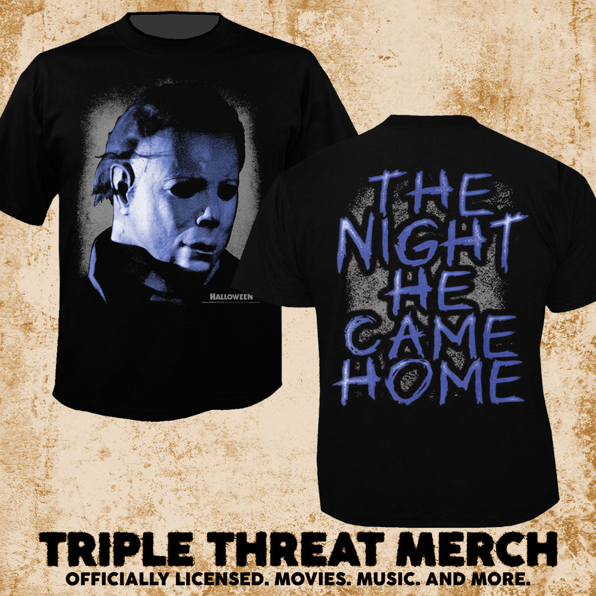Halloween - Mask (Front And Back Print) [Mens Shirt]