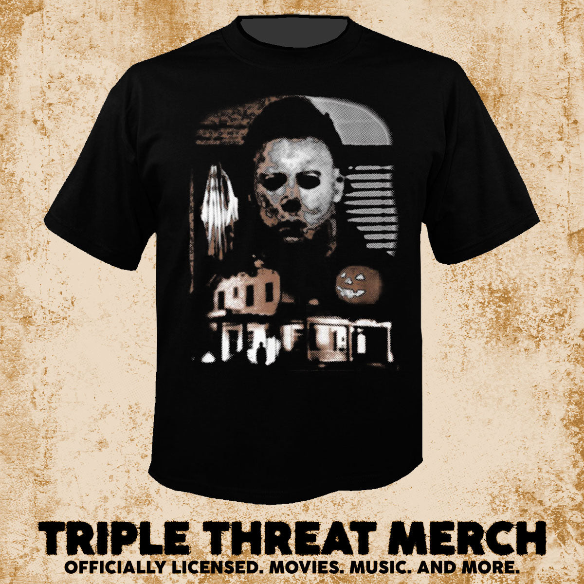 Halloween - College (Front And Back Print) [Mens Shirt]