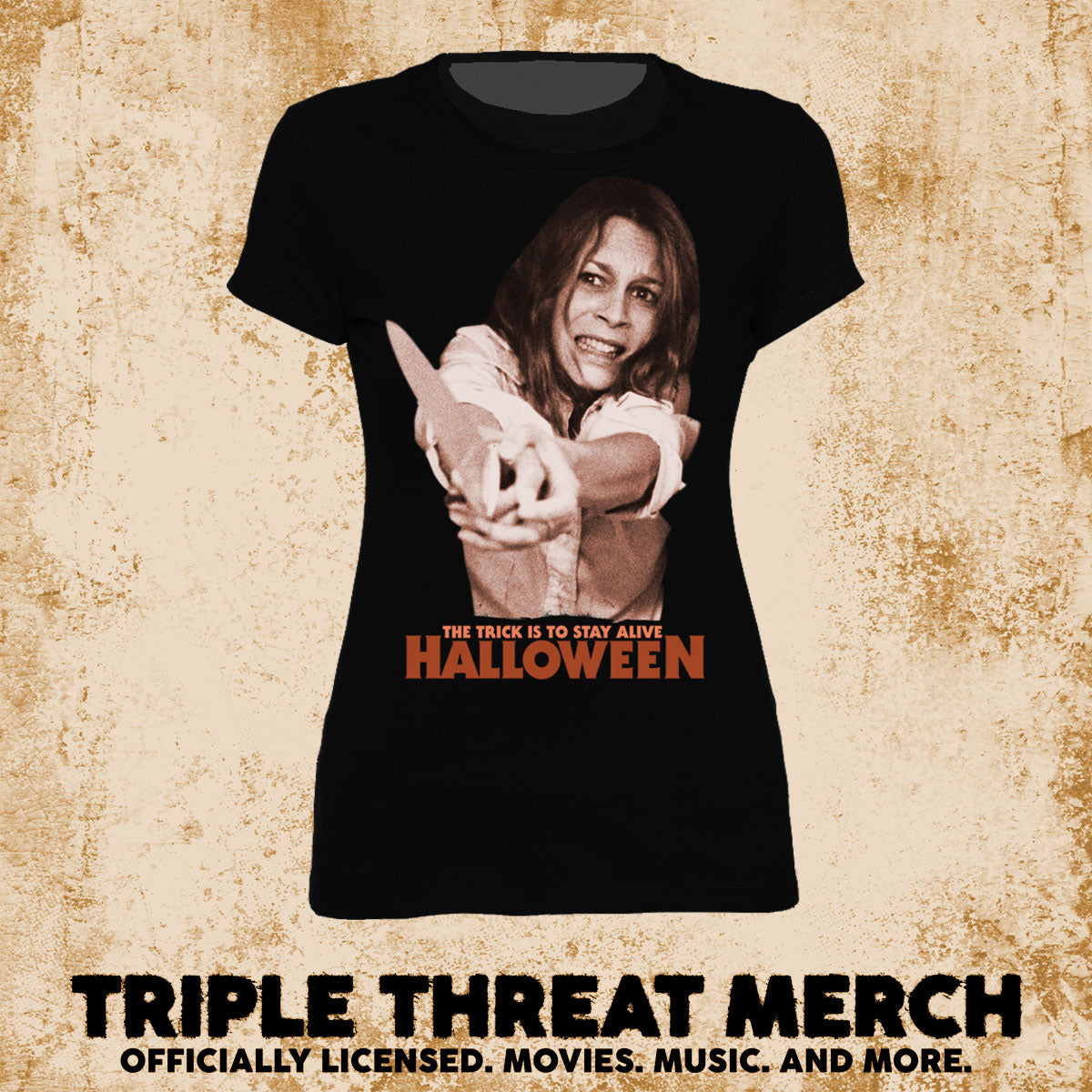 Halloween - Laurie (Black) [Womens Shirt]