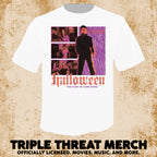 Halloween - Purple + Orange (White) [Mens Shirt]