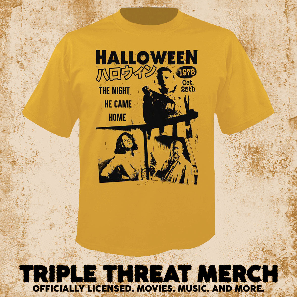 Halloween - Japanese 1978 (Gold) [Mens Shirt]