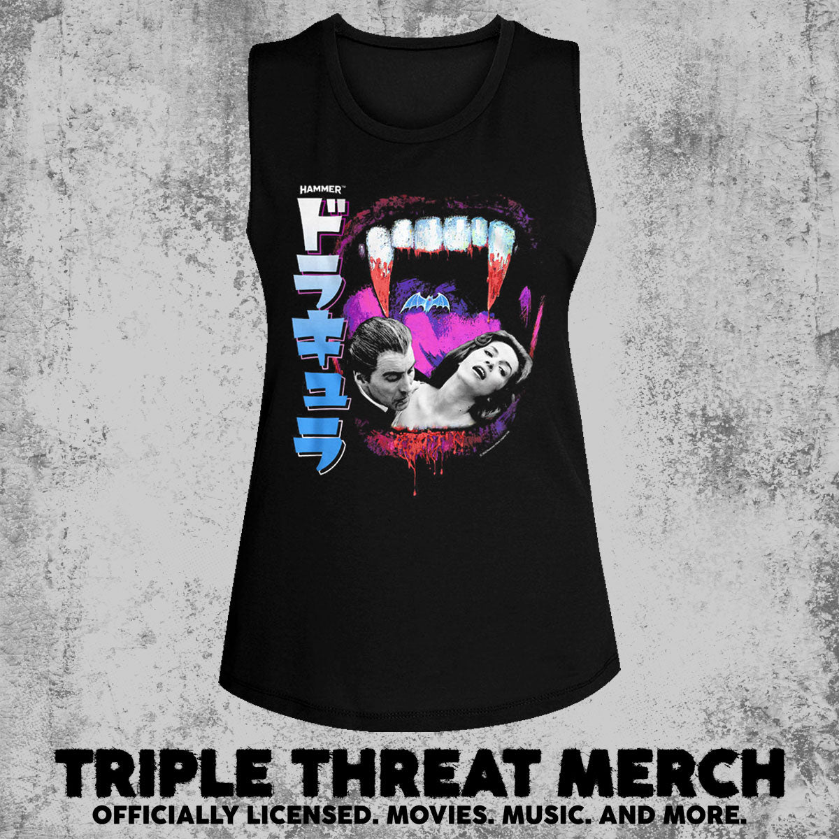 Dracula - Fangs (Japanese) [Womens High Neck Tanktop]