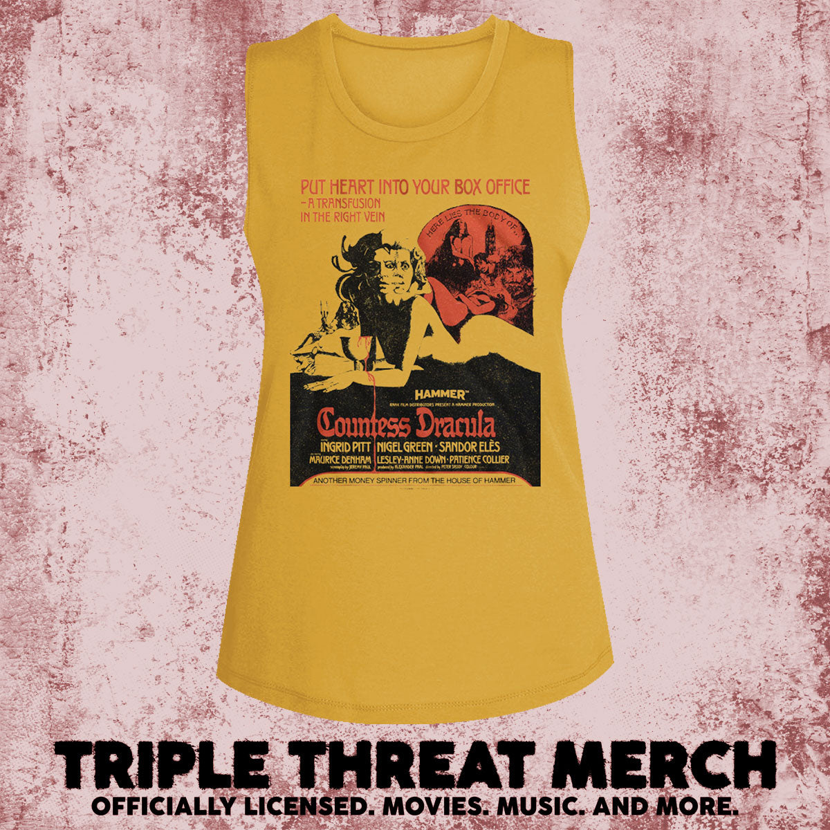 Countess Dracula - Poster (Gold) [Womens High Neck Tanktop]