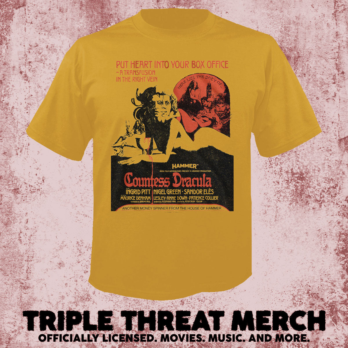 Countess Dracula - Poster (Gold) [Mens Shirt]