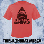Jaws - Distressed (Red) [Mens Shirt]