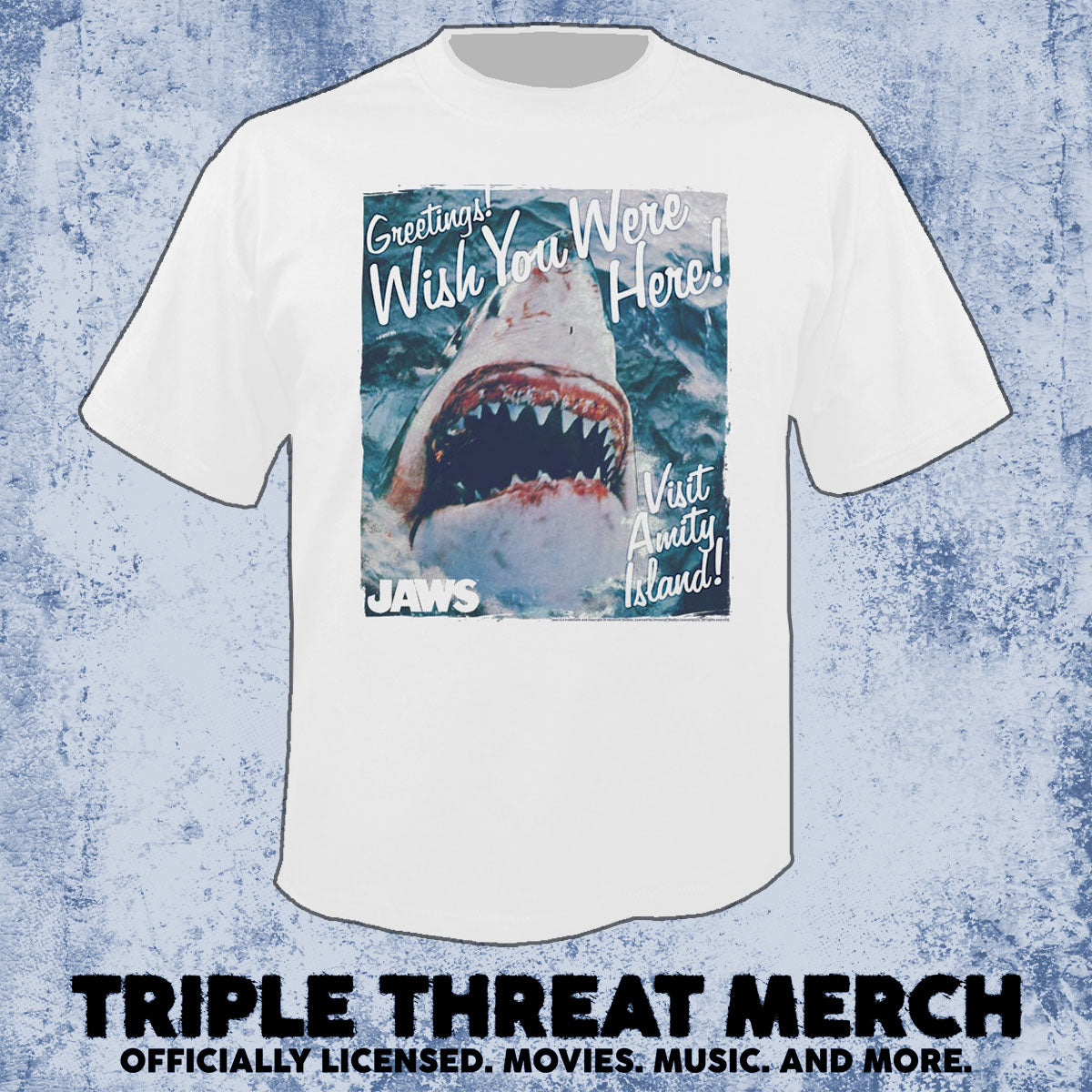 Jaws - Wish You Were Here (White) [Mens Shirt]